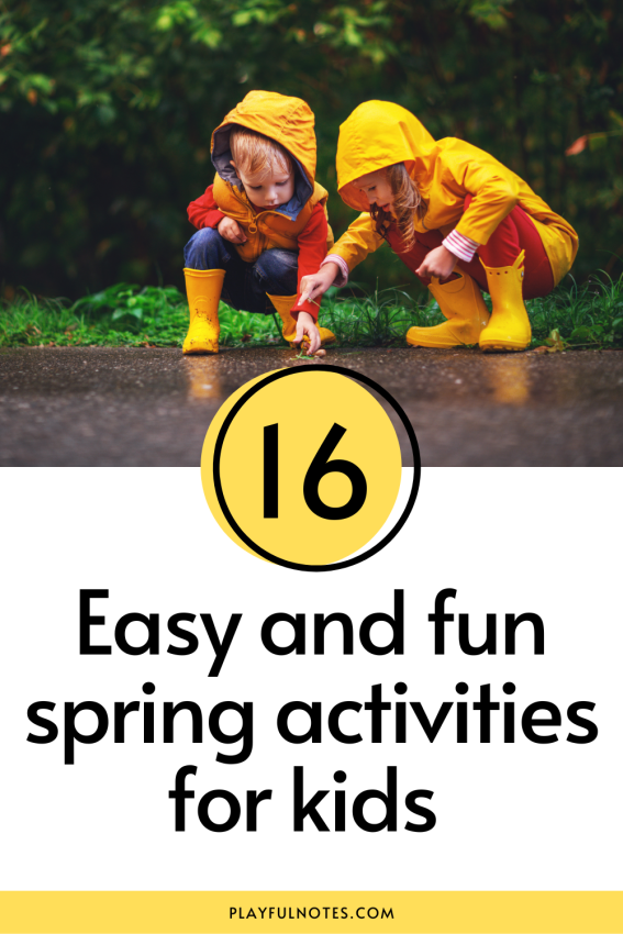 Discover the joy of spring with these 16 easy and engaging activities for kids! From outdoor games to indoor crafts, our printable Spring Bucket List has everything you need to create memorable family moments. Find inspiration for your little ones and make the most of the season together. Click to get your free printable and start your spring adventure! | Kids Spring Activities | Family Fun | Spring Activities for Kids | Outdoor Fun