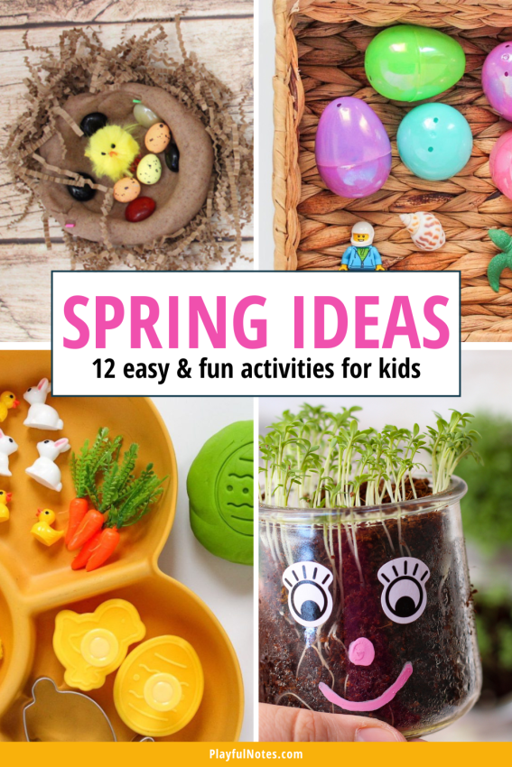 Discover 12 easy and fun spring activities for kids that you can quickly prepare for your little ones!  - Children's activities | Spring activity ideas
