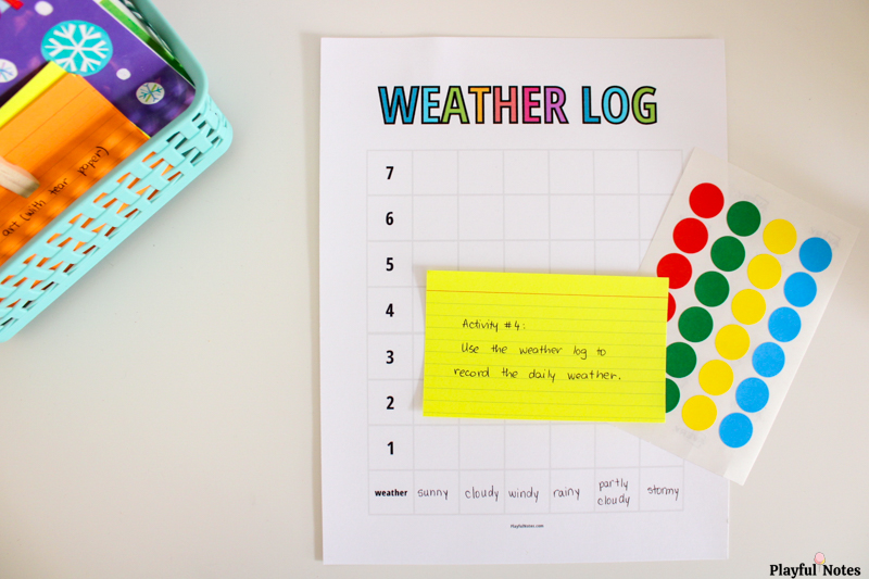 weather theme learning area 
