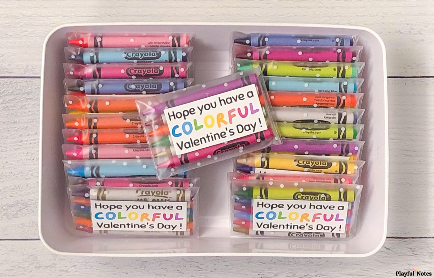 DIY Valentines for kids: How to create colorful crayon Valentines {+ printable}