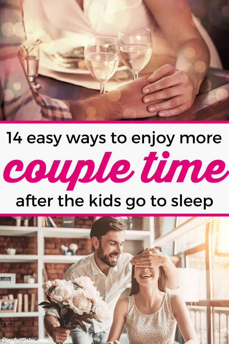 Check out 14 easy at-home date ideas that are perfect for parents! You can easily plan them after kids go to sleep and help you build a happy marriage! --- Date ideas | Marriage tips | Family life #Marriage #FamilyLife