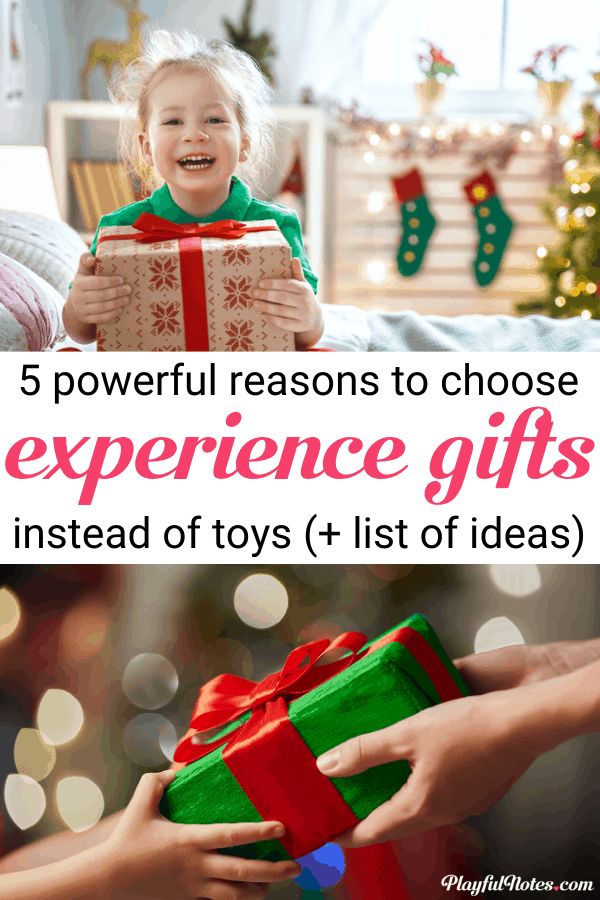 Have you ever tried experience gifts for kids? Here are 5 reasons to choose them over traditional gifts this year, plus a list of awesome experience gift ideas to inspire you!  --- Experience gifts for children | Christmas gifts | Gifts for kids | Advice for moms