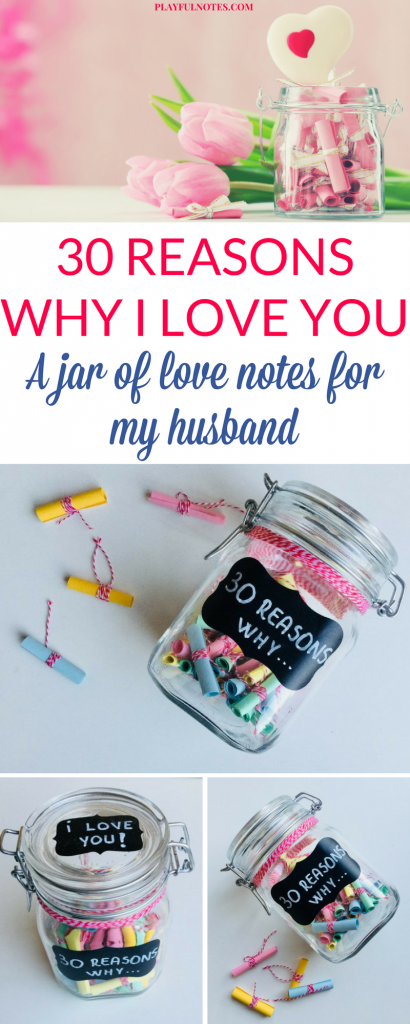 Creating a jar of love notes for my husband was a nice way to show him how much I love him and to offer him a meaningful gift for his birthday. | Love jar notes | Love jar ideas | DIY love jar for husband #lovenote