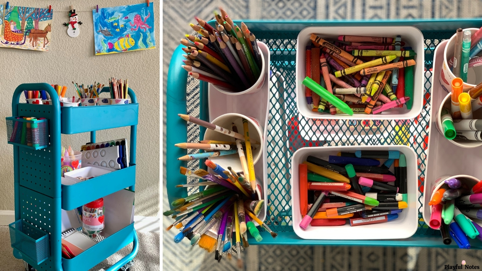 How to create an art cart for kids that will bring hours of creative fun