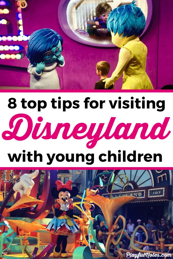 Check out the best tips for visiting Disneyland with toddlers and preschoolers! These tips will make your trip easier and you'll get to enjoy the visit too! --- Disneyland with kids | Disneyland tips | Disney ideas for young kids #Disneyland #FamilyTravel #DisneylandTips #TravelingWithKids