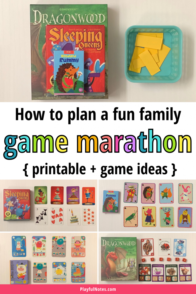 If you are looking for an easy and fun family activity idea, try a family game marathon! You can quickly set it up using your favorite games and enjoy a great time with your kids!