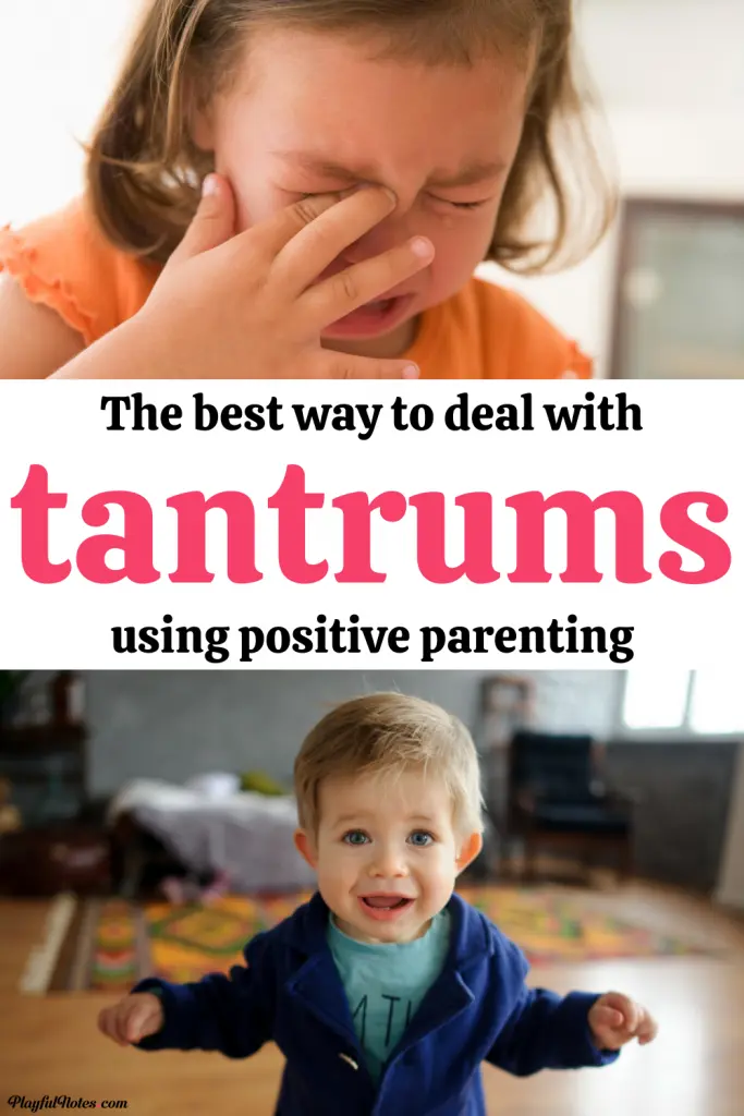 How to handle your child's tantrums in a gentle and positive way: A list with great tips to help you deal with tantrums easier and prevent them from bringing chaos into your home.