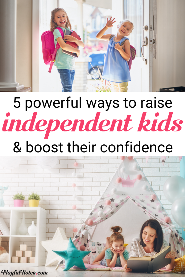 Discover 5 powerful tips that will help you raise an independent child. They are easy to put into practice and will make a big difference in your child's life!   --- Independent kids | Parenting kids | Raising kids