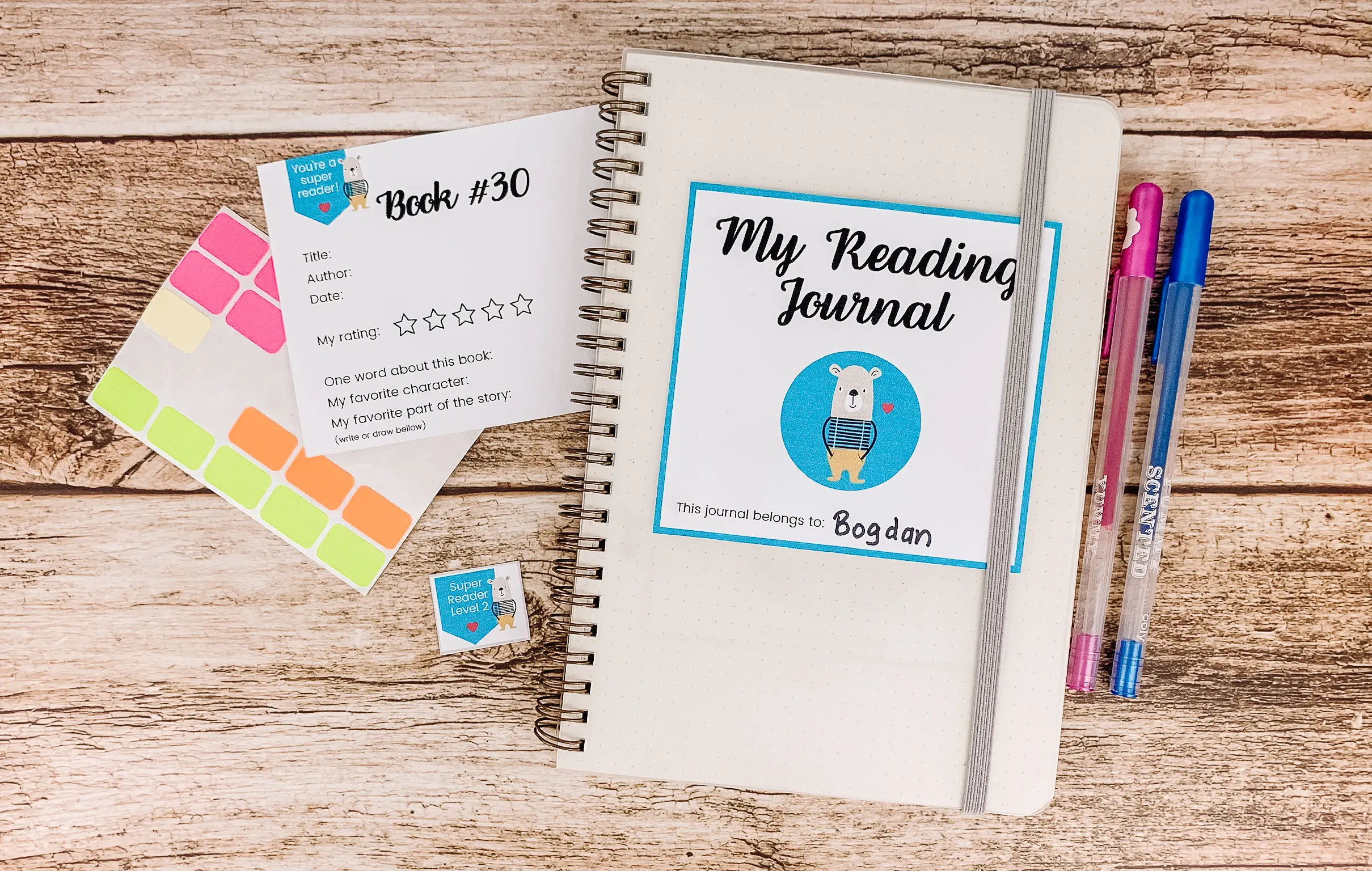 How to encourage reading and make it more fun with a DIY reading journal for kids