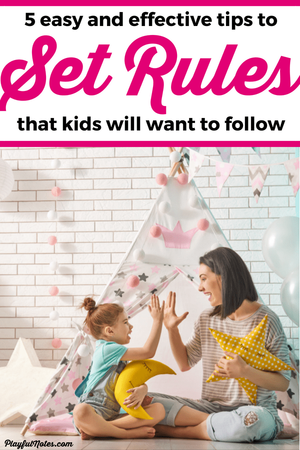 If your kids don't listen to the rules you set, check out these easy tips that will make them want to follow the rules! They will help you create a more peaceful home and encourage your kids to listen to the rules that are important to you! --- Positive parenting tips | How to get kids to listen | Family rules #ParentingTips #MotherhoodTips #RaisingKids